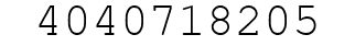 Number 4040718205.
