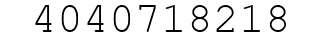 Number 4040718218.