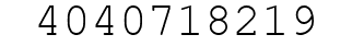 Number 4040718219.