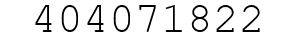 Number 404071822.