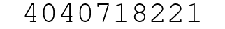 Number 4040718221.
