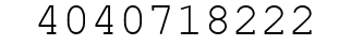 Number 4040718222.