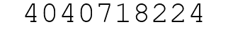 Number 4040718224.
