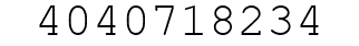 Number 4040718234.