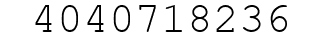 Number 4040718236.