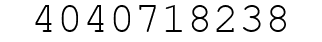 Number 4040718238.