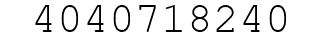 Number 4040718240.