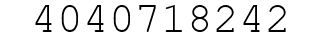 Number 4040718242.