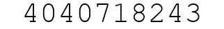 Number 4040718243.