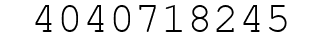Number 4040718245.