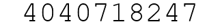 Number 4040718247.