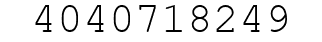 Number 4040718249.