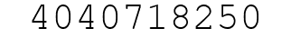 Number 4040718250.