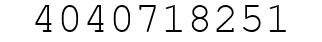 Number 4040718251.