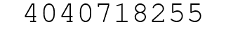 Number 4040718255.
