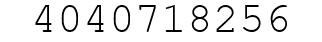 Number 4040718256.