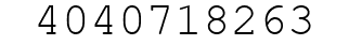 Number 4040718263.