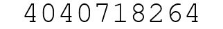Number 4040718264.