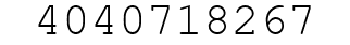 Number 4040718267.
