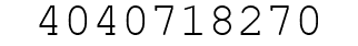 Number 4040718270.