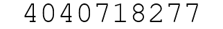 Number 4040718277.
