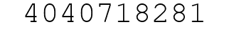 Number 4040718281.
