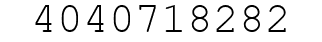 Number 4040718282.