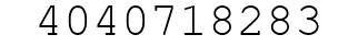 Number 4040718283.