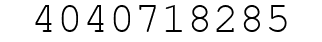 Number 4040718285.