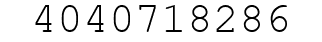 Number 4040718286.