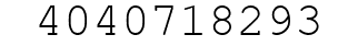 Number 4040718293.