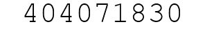 Number 404071830.