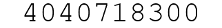 Number 4040718300.
