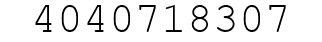 Number 4040718307.