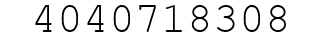 Number 4040718308.