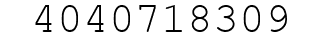 Number 4040718309.
