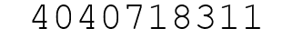 Number 4040718311.