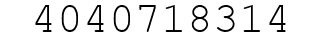 Number 4040718314.