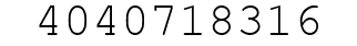Number 4040718316.