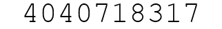Number 4040718317.