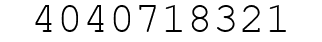 Number 4040718321.