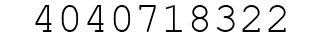 Number 4040718322.