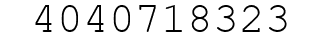 Number 4040718323.