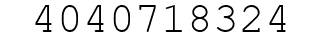 Number 4040718324.