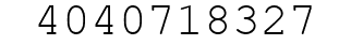 Number 4040718327.