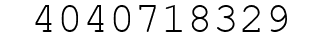 Number 4040718329.