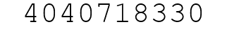 Number 4040718330.