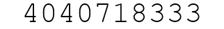 Number 4040718333.