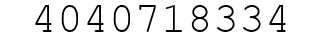 Number 4040718334.