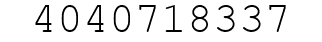 Number 4040718337.